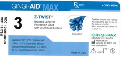 Gingi-Aid Z-twist 3 Iabel.jpg Gingi-Aid Max Z-twist 3 - Gingi Aid Z twist 3 Iabel
